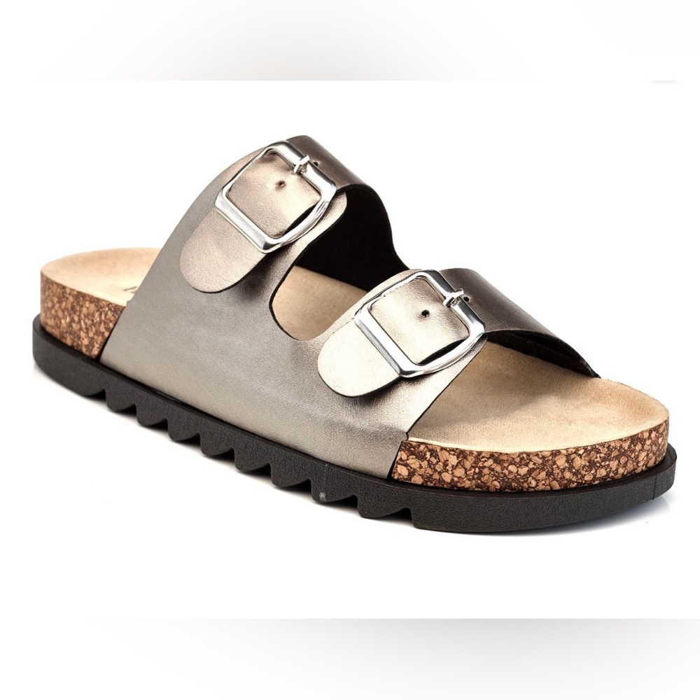 New Henry Ferrera Fabulous 72 Women’s Slide Sandal Size: 10 Silver